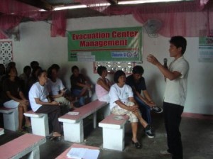 CDRC Evacuation Center Management for Mayon citizens 