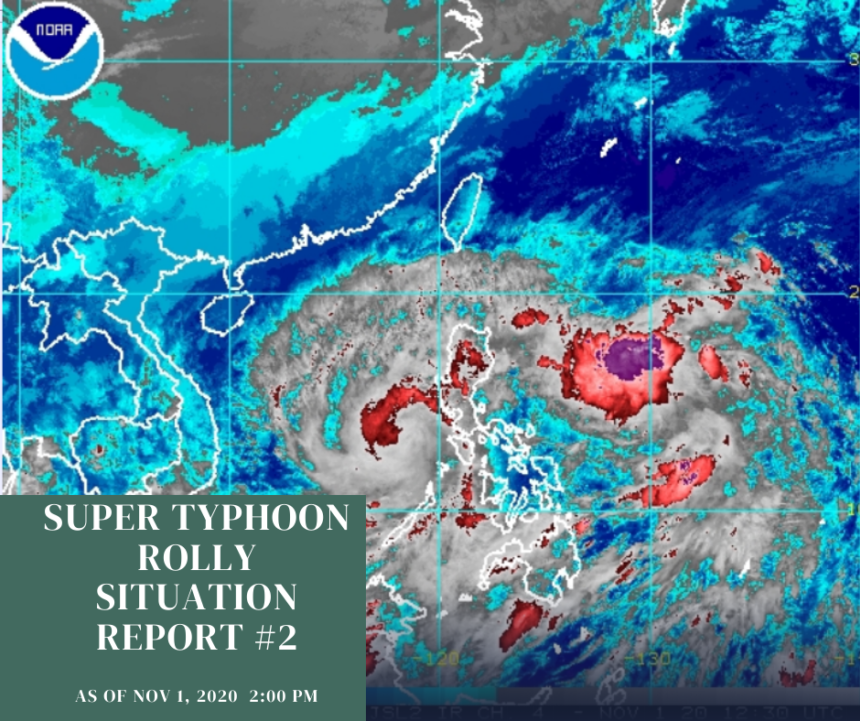 Typhoon Rolly (Goni) Situation Report #2 November 1, 2020 2:00 pm