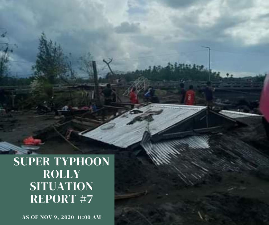 TYPHOON ROLLY (GONI) Situation Report #7 November 9, 2020 11:00 am